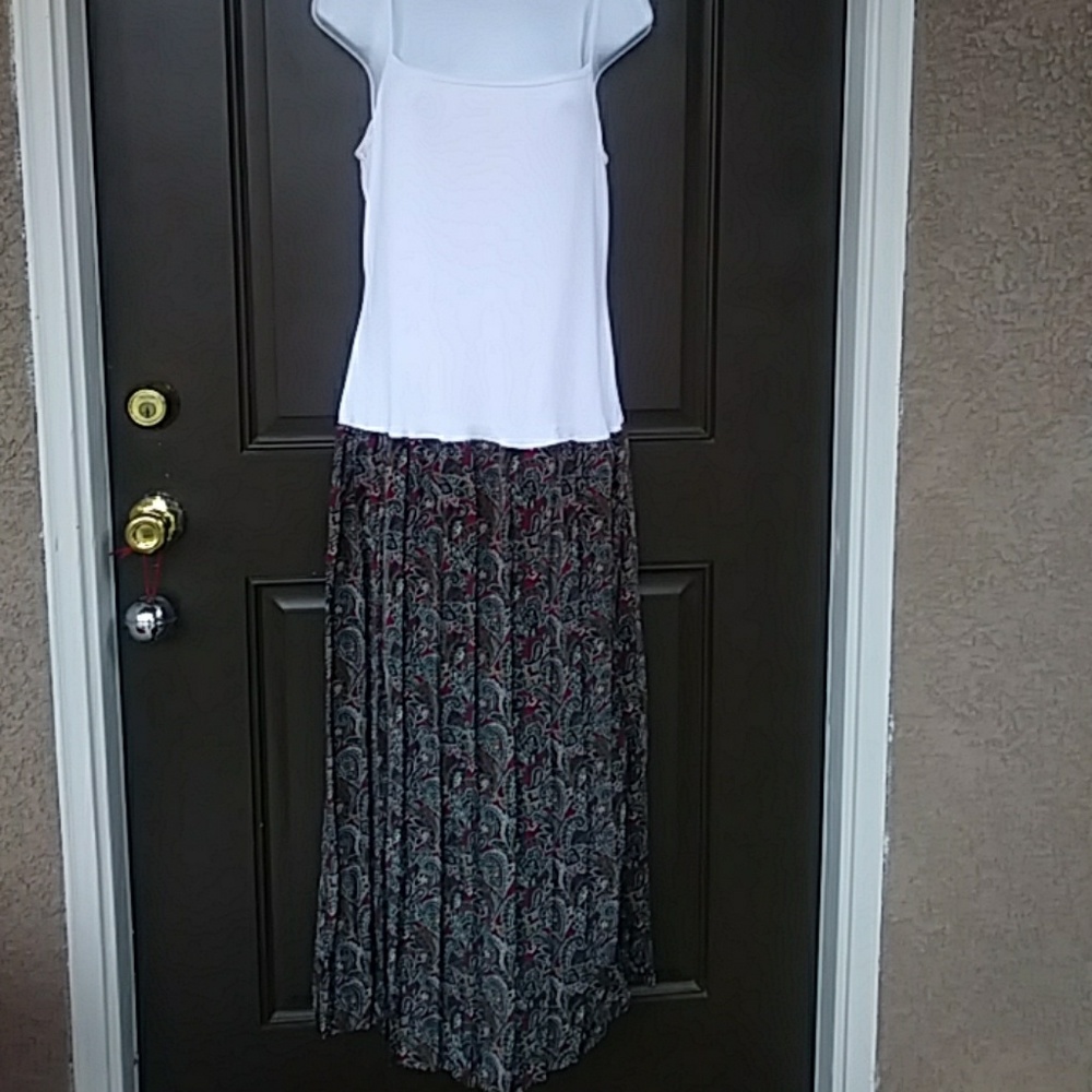 Anchor Blue Vintage Grunge Tank Top Dress Size L